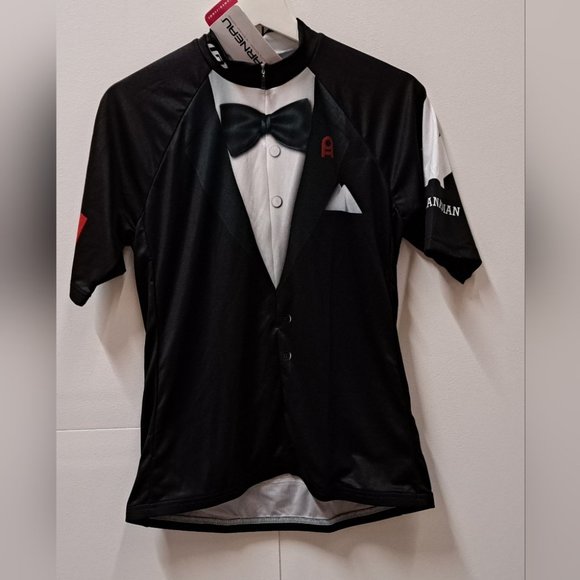 NWT Louis Garneau Women's Cycling Jersey Tuxedo Bike Multiple Sizes Large XXL - Picture 1 of 5